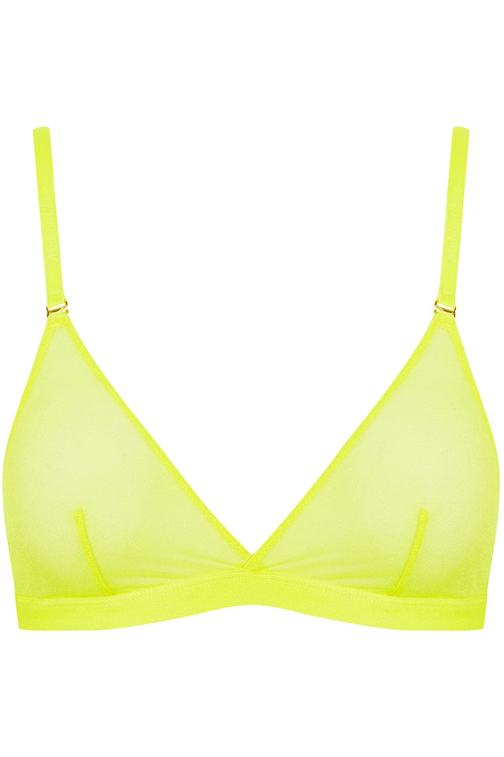 Maison Close Corps à Corps Neon Triangle Bra Yellow