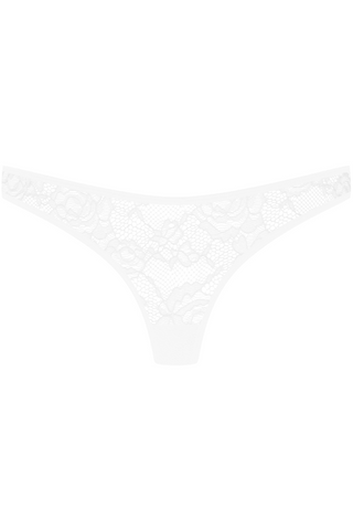 Maison Close Flashback Lace Thong Tanga White