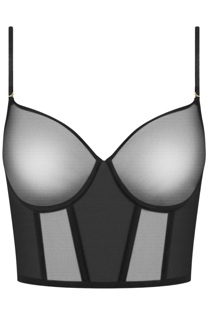 Maison Close L'Amoureuse Black Bustier Bra