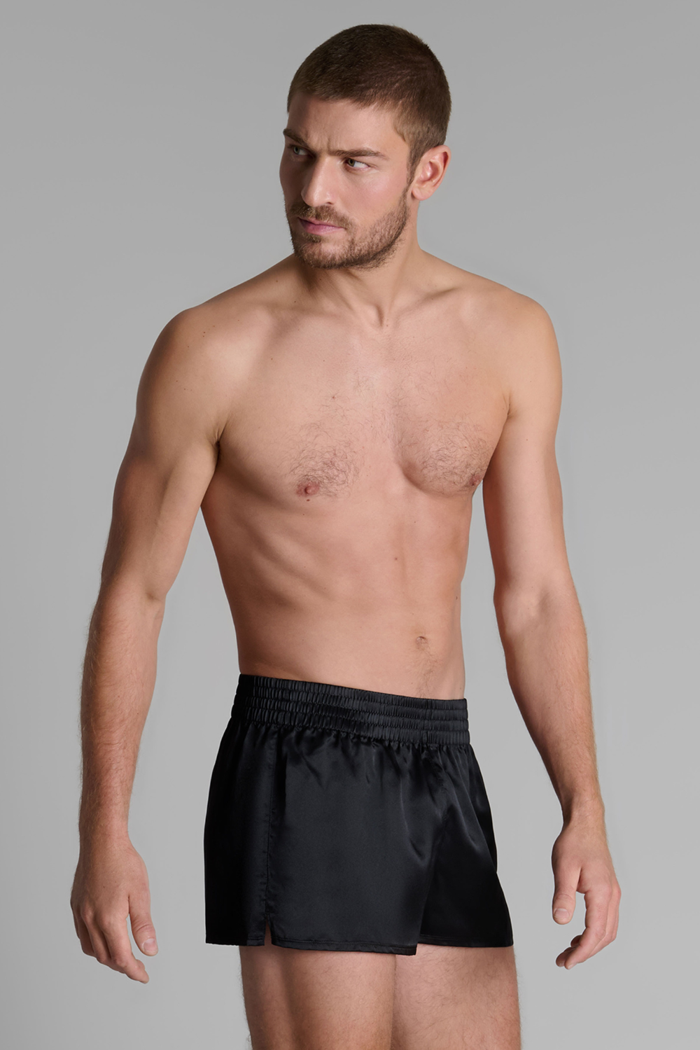 Maison Close Rendez-Vous Unisex Silk Boxer Black