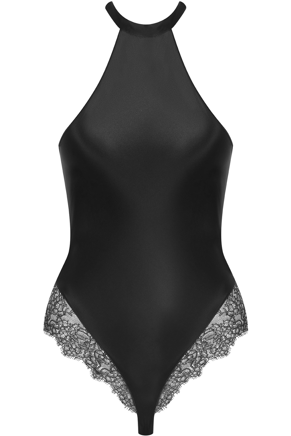 Maison Close Rendez-Vous Black Halterneck Thong Bodysuit