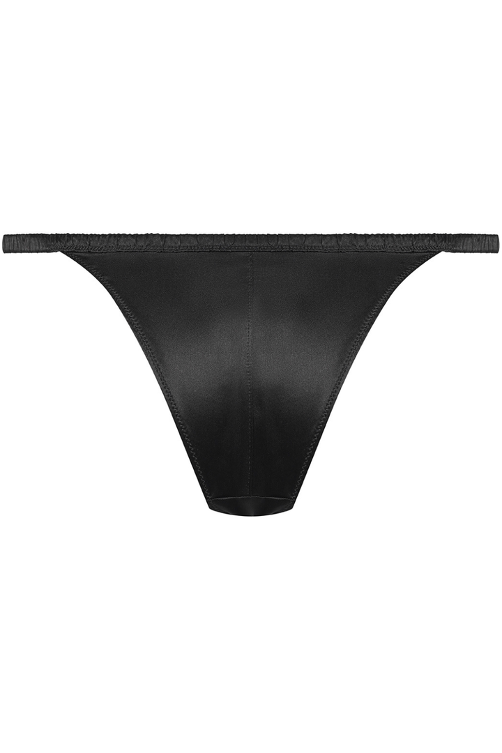 Maison Close Rendez-Vous Silk Strap Brief Black