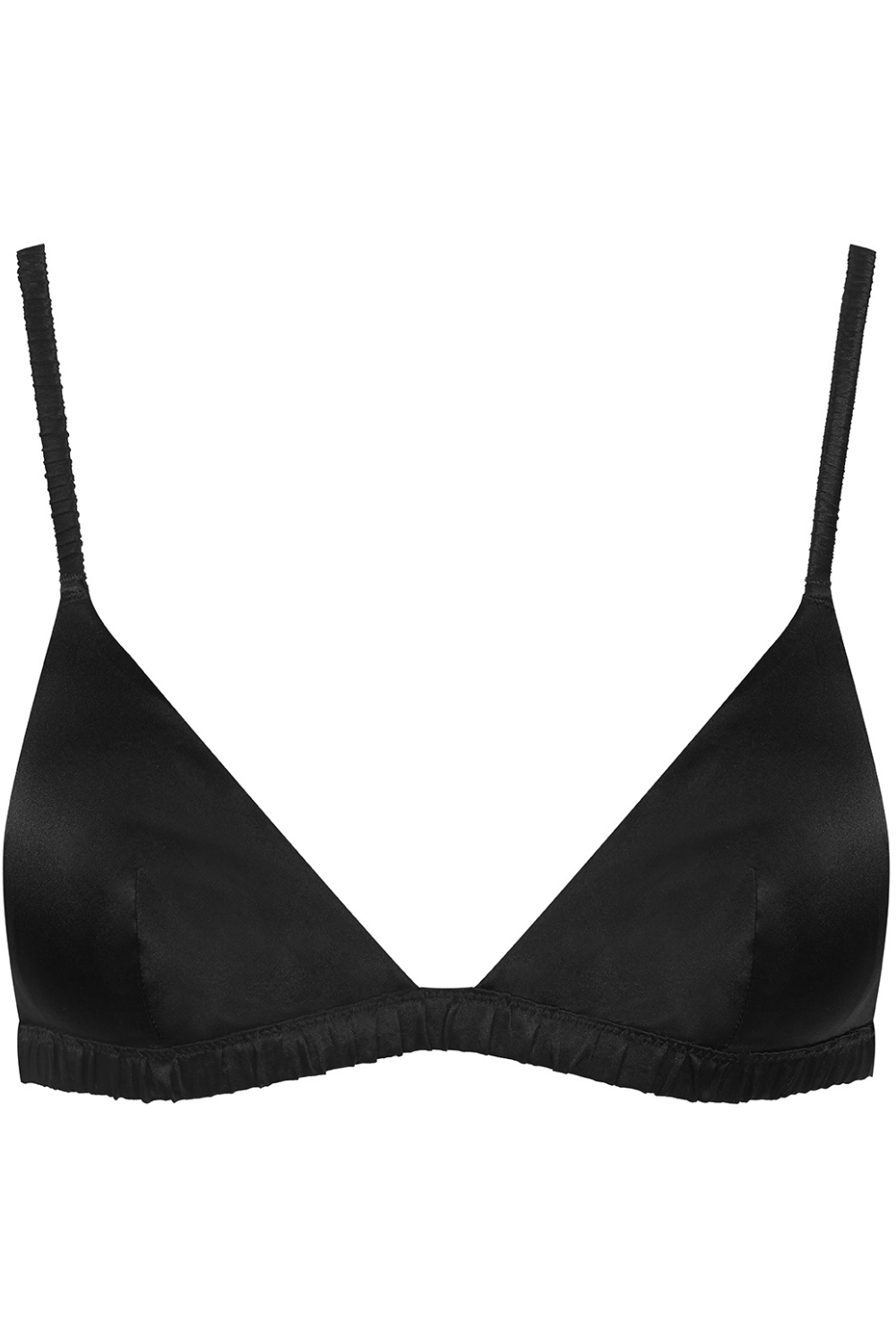 Maison Close Rendez-Vous Silk Triangle Bra Black