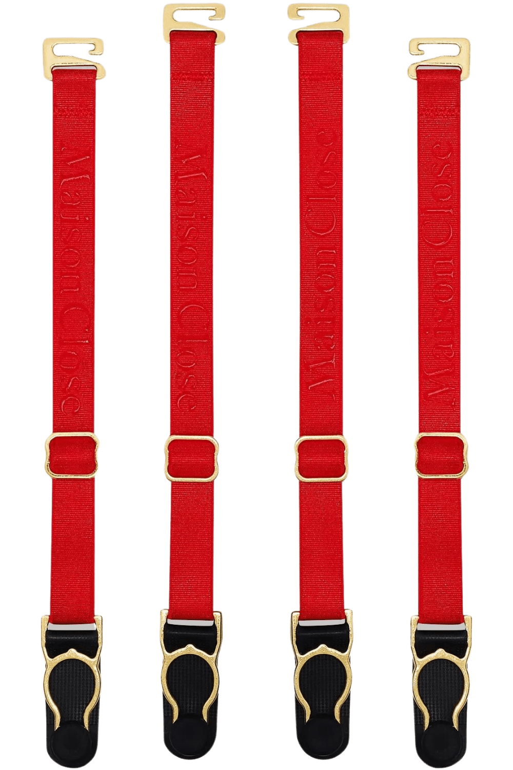 Maison Close Signature Red Suspender Straps