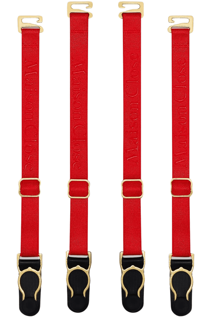 Maison Close Signature Red Suspender Straps