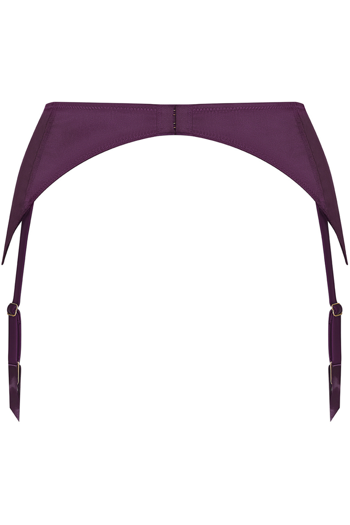 Maison Close Villa Satine Suspender Belt Purple