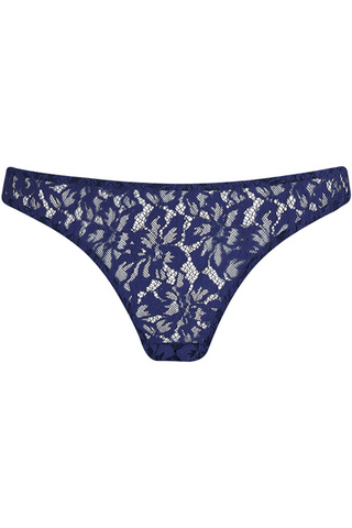 Muse by Coco de Mer Beatrice Brazilian Knicker Navy