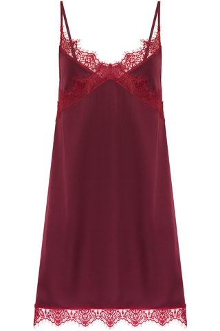 Simone Pérèle Satin Secrets Nightdress Spinel Red