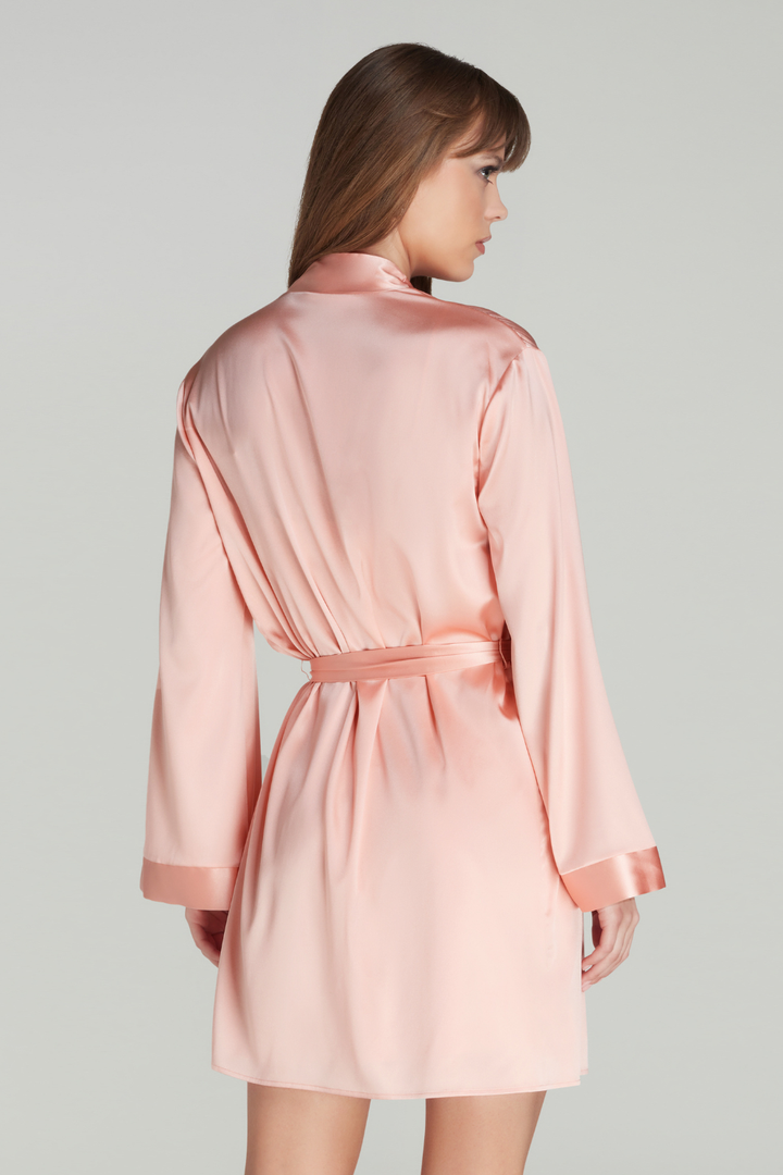 Agent Provocateur Arlette Short Dressing Gown Blush