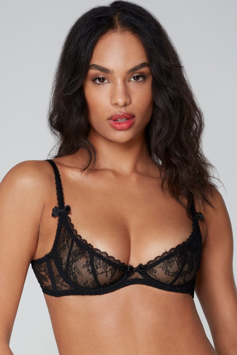 Agent Provocateur Demi Cup Plunge Bra Black