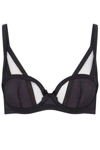 Agent Provocateur Joan Black Balconette Bra