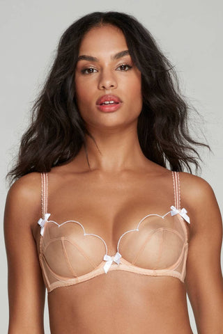 Agent Provocateur Lorna Plunge Underwired Bra Sand