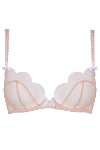 Agent Provocateur Lorna Plunge Underwired Bra Sand