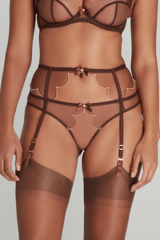 Agent Provocateur Lorna Suspender Chestnut