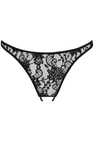 Coco de Mer Hera Open Knicker Black