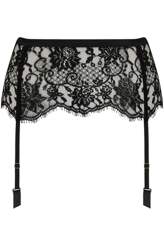 Coco de Mer Hera Suspender Belt Black