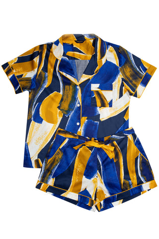 Fable & Eve Chelsea Abstract Print Shorty Set