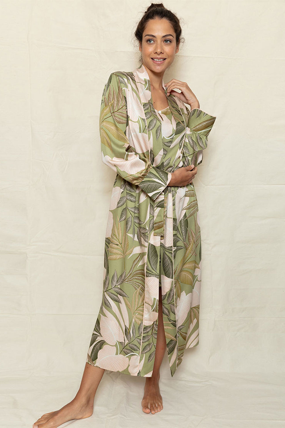 Fable & Eve Richmond Leaf Long Dressing Gown