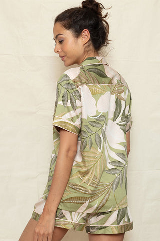 Fable & Eve Richmond Leaf Print Shorty Set