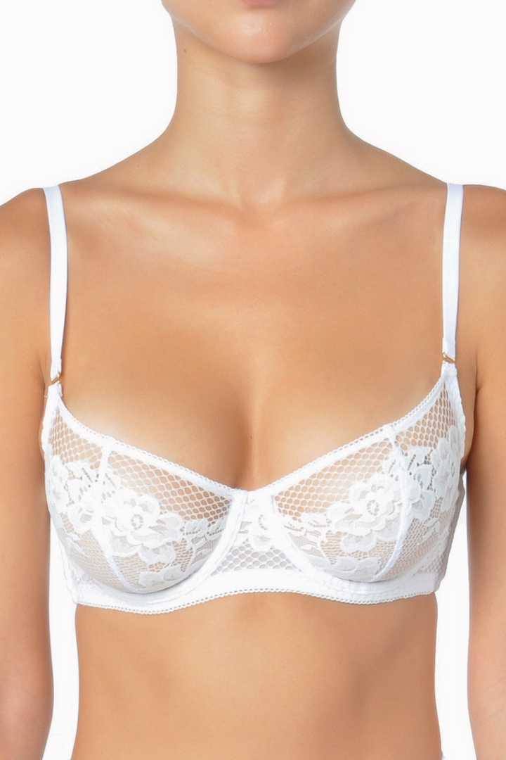 Huit Adele Underwired Balconette Bra White